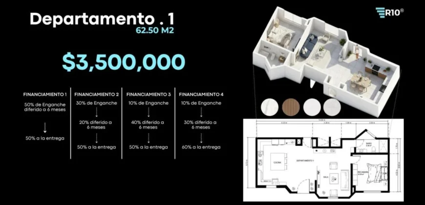 Departamento Venta Quintas del Sol 3,500,000 Gl2